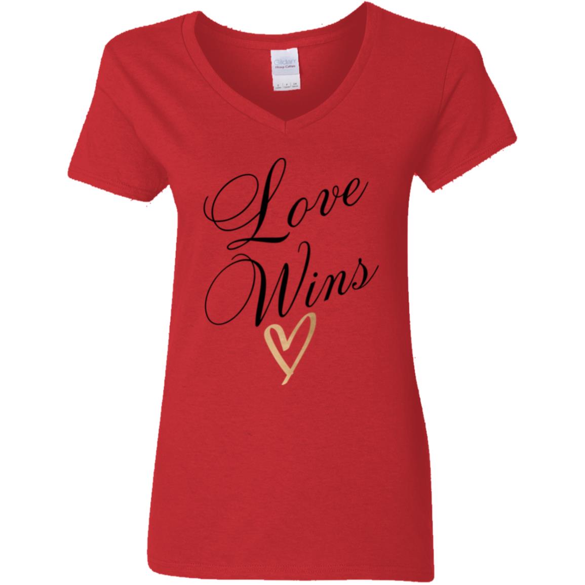 G500VL Ladies' 5.3 oz. V-Neck T-Shirt