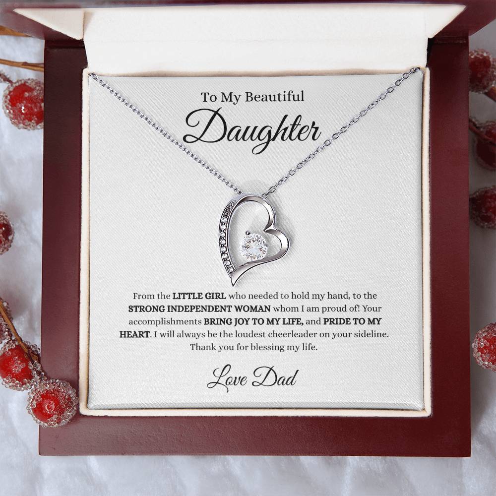 Love Dad Heart Necklace