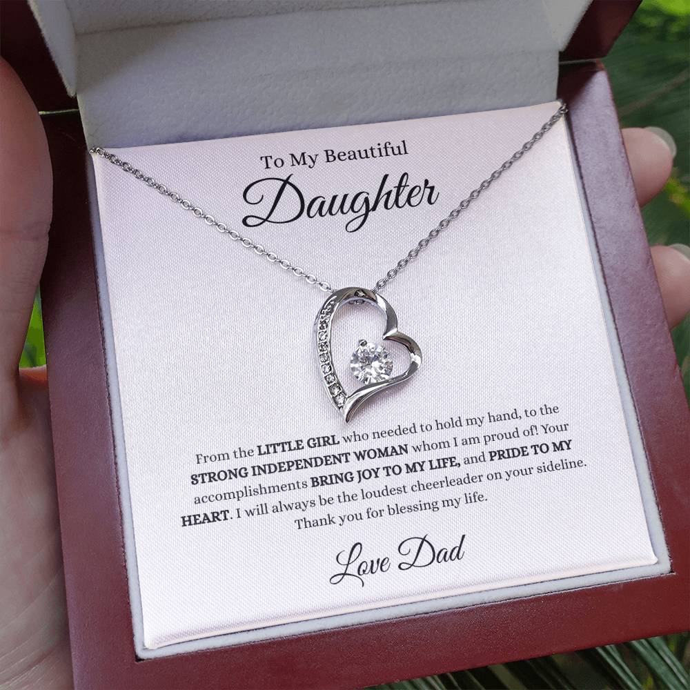 Love Dad Heart Necklace