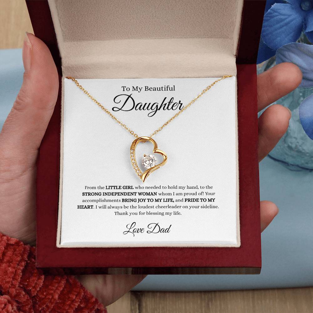 Love Dad Heart Necklace