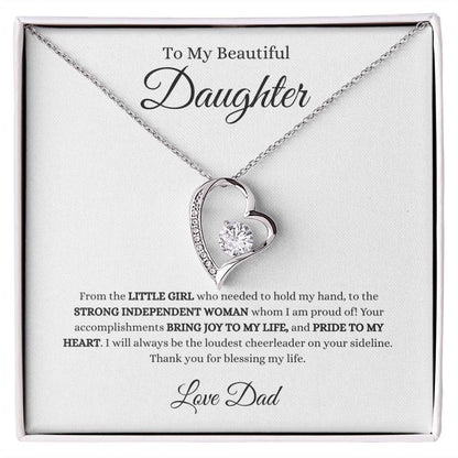 Love Dad Heart Necklace