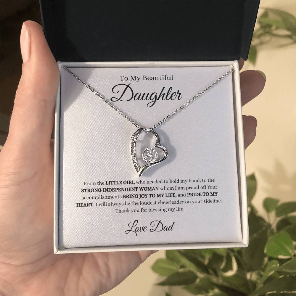 Love Dad Heart Necklace