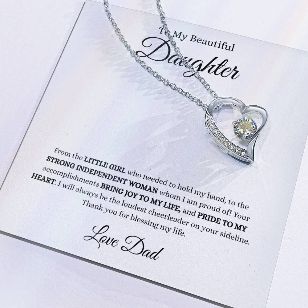 Love Dad Heart Necklace