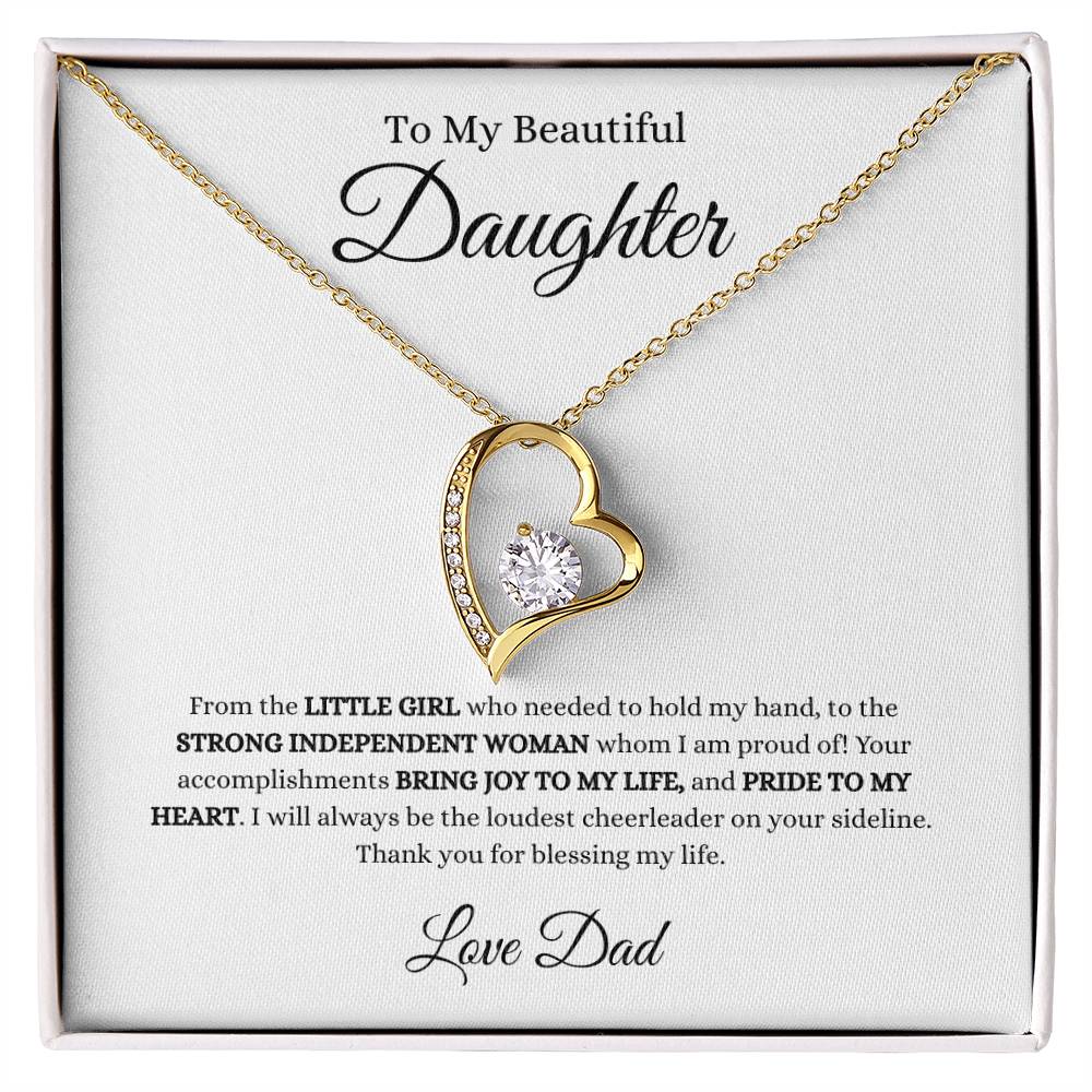 Love Dad Heart Necklace