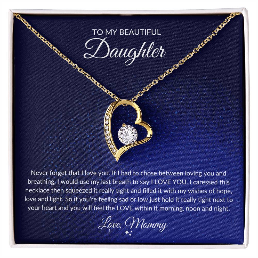 Love Mommy Heart Necklace