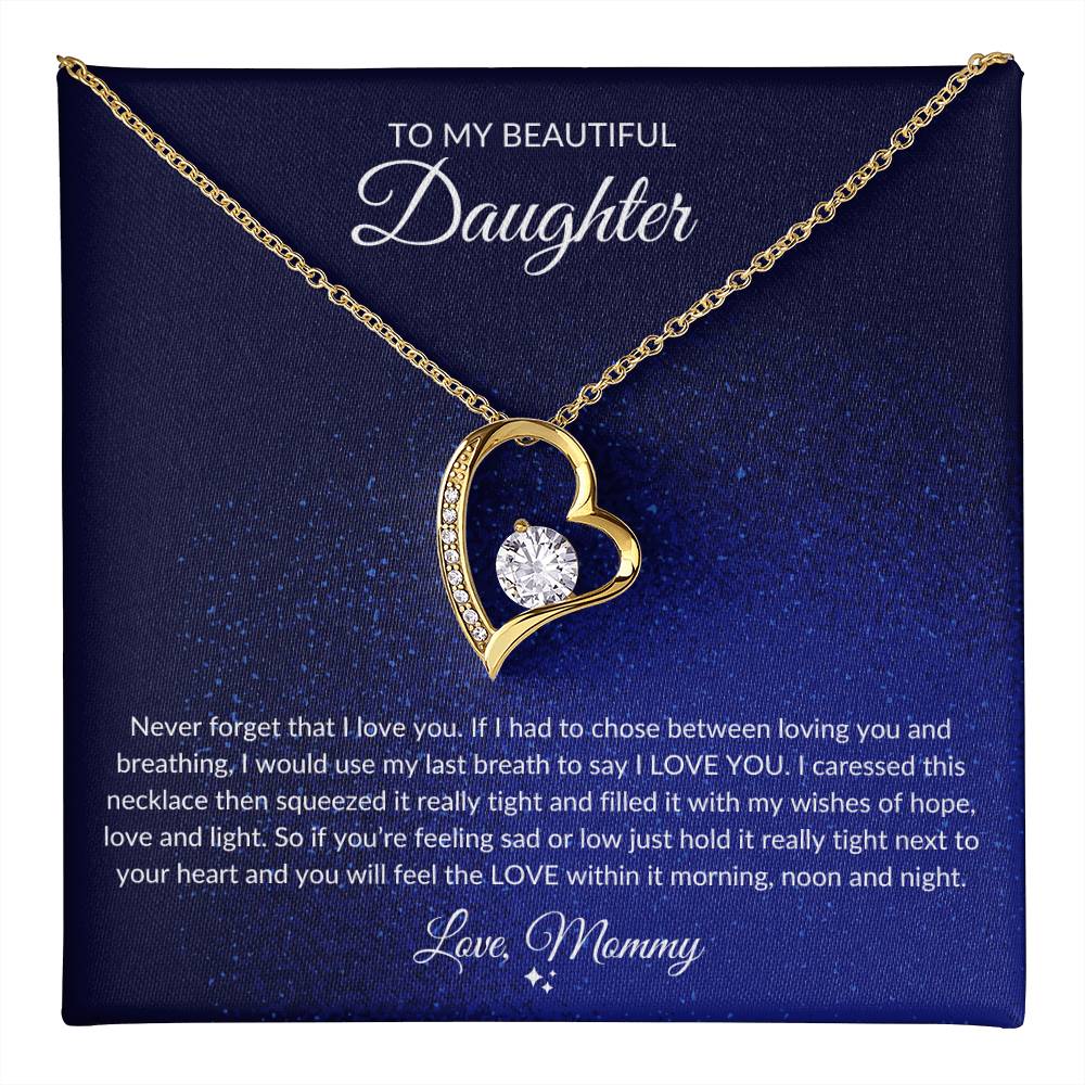 Love Mommy Heart Necklace