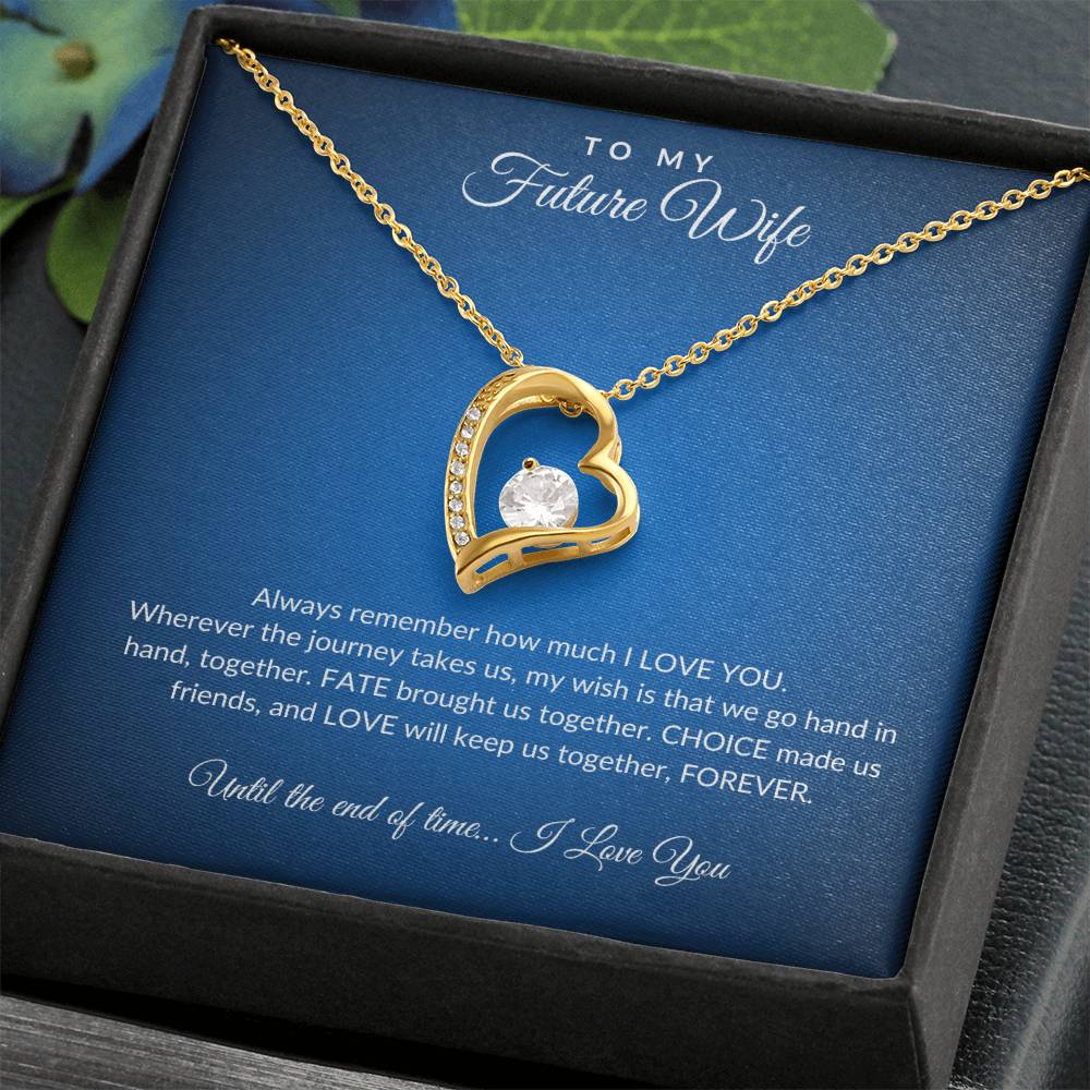 Always Remember Future Wife Heart Necklace