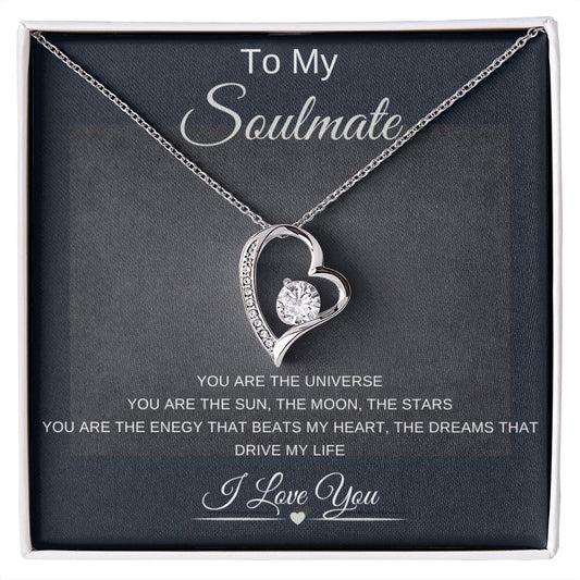 To My Soulmate-Heart Pendant